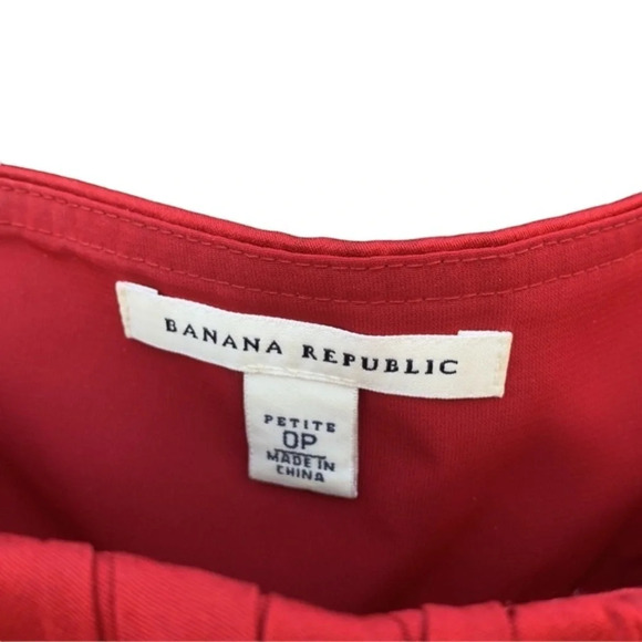 Banana Republic size 0P strapless red dress - Picture 3 of 3